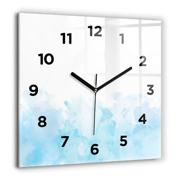 Square wall clock Painted spots