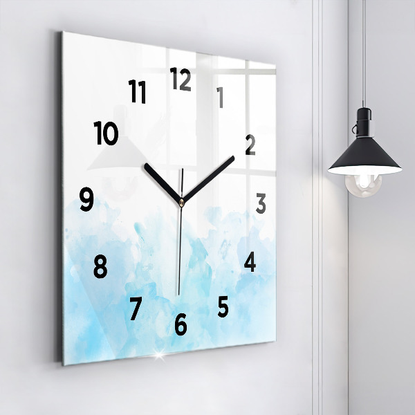 Square wall clock Painted spots