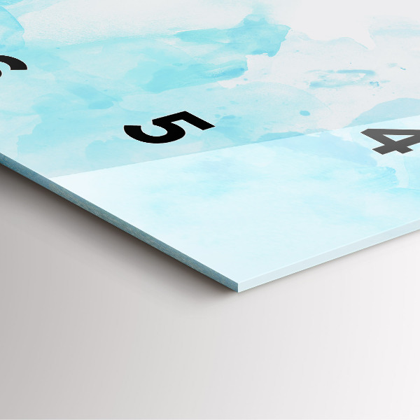 Square wall clock Painted spots