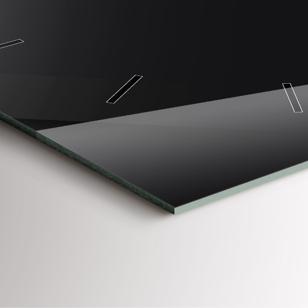 Square wall clock Dark wall pattern