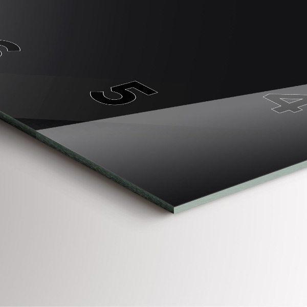 Square wall clock Dark wall pattern