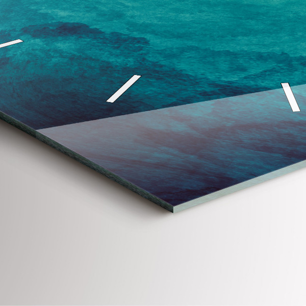 Square wall clock Abstraction depth