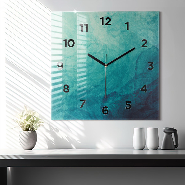 Square wall clock Abstraction depth