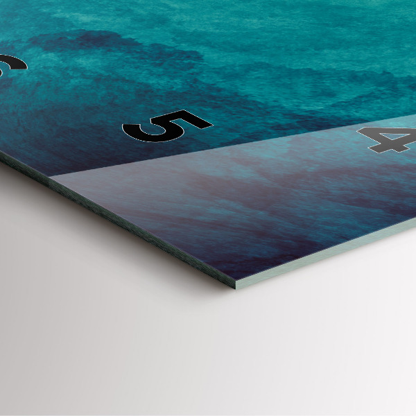 Square wall clock Abstraction depth