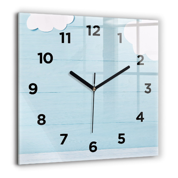 Square wall clock Children's board