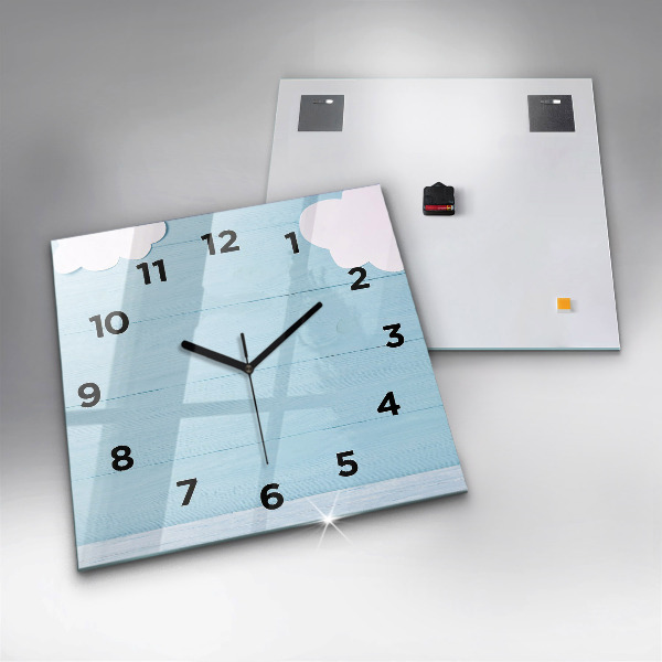 Square wall clock Children's board