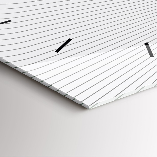 Square wall clock Abstraction lines