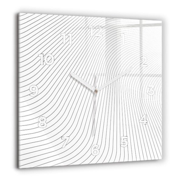 Square wall clock Abstraction lines