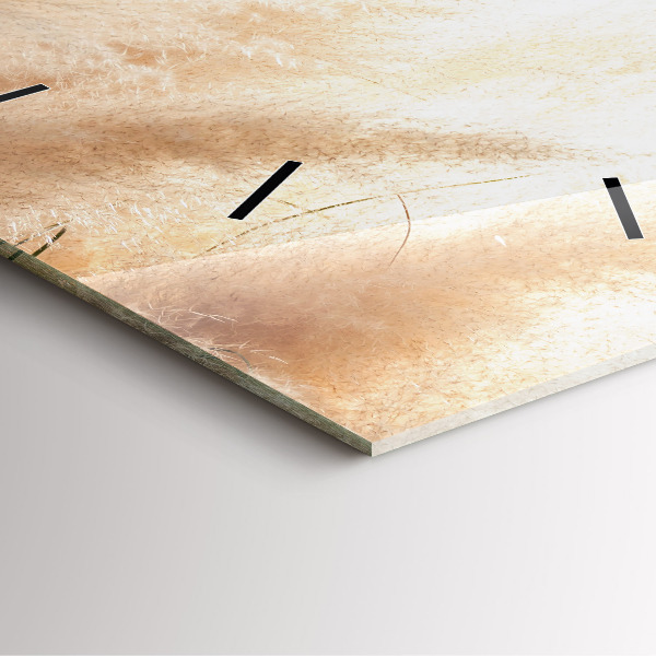 Square wall clock Ears of grain