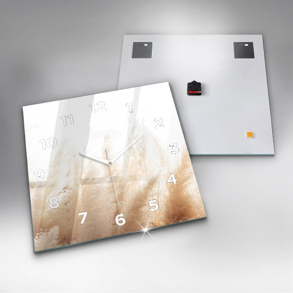 Square wall clock Ears of grain