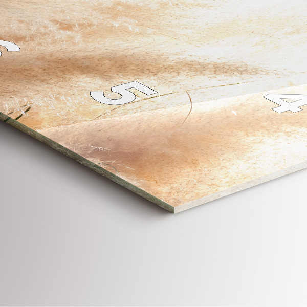 Square wall clock Ears of grain