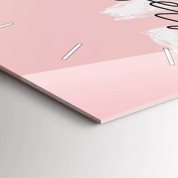 Square wall clock The inscription Love yourself