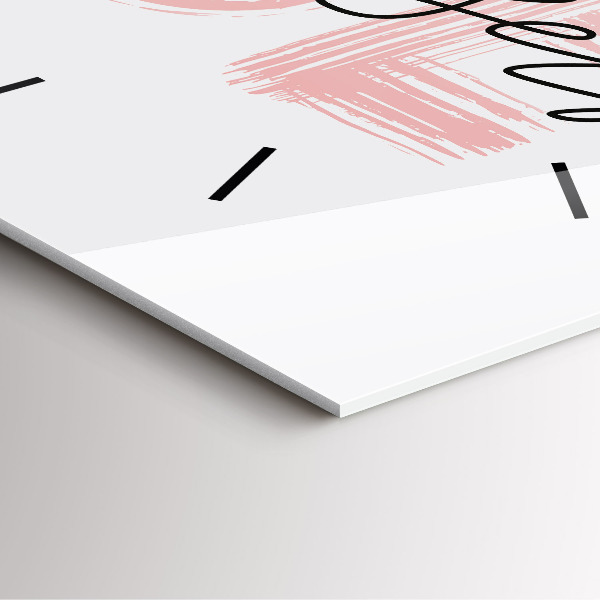 Square wall clock The inscription Be yourself