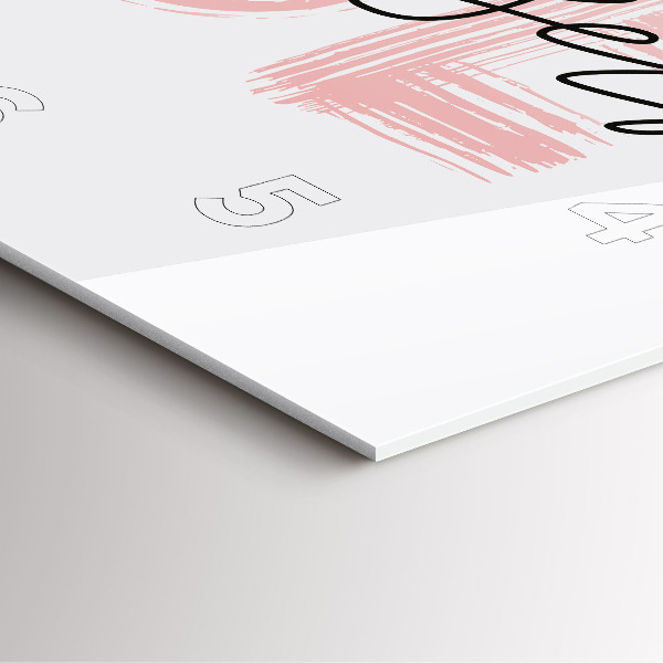 Square wall clock The inscription Be yourself