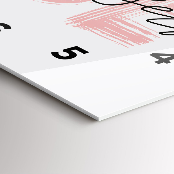 Square wall clock The inscription Be yourself