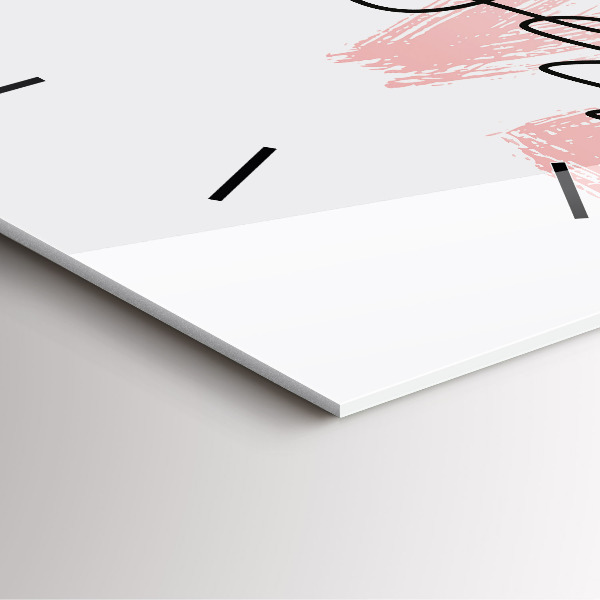 Square wall clock The inscription Love yourself