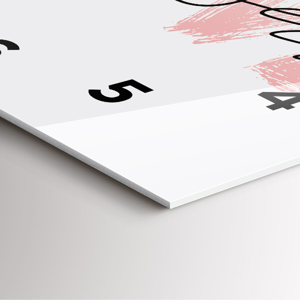 Square wall clock The inscription Love yourself