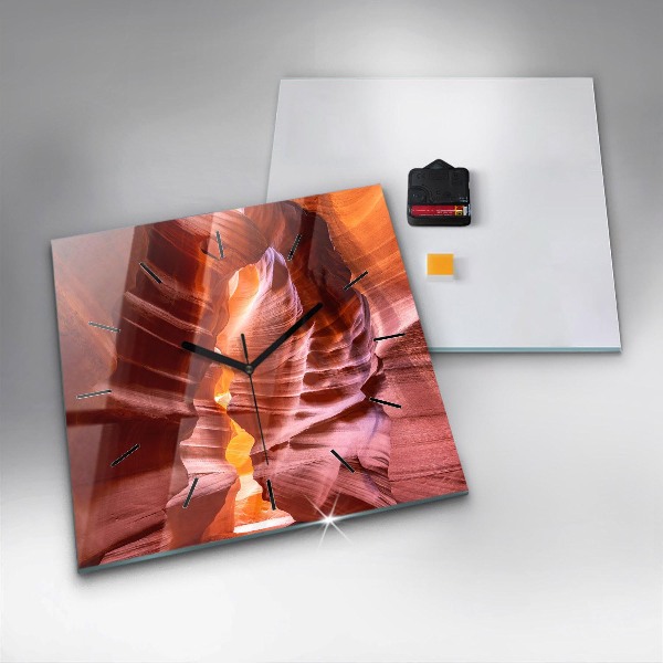 Square wall clock Sand Canyon