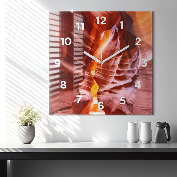 Square wall clock Sand Canyon