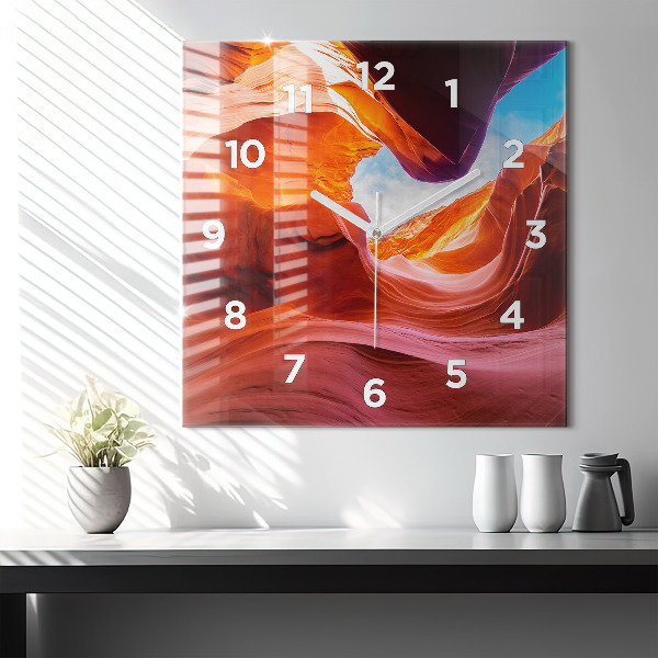 Square wall clock Canyon