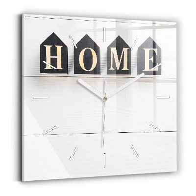 Square wall clock The inscription house
