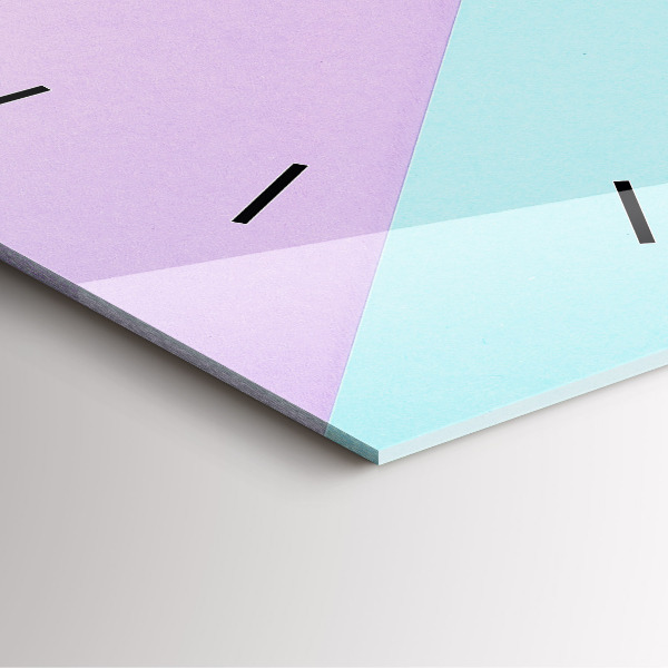 Square wall clock Pastel pattern