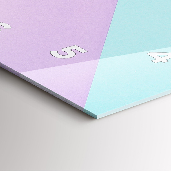 Square wall clock Pastel pattern