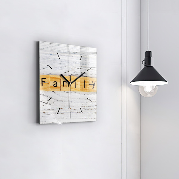 Square wall clock Family