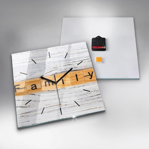 Square wall clock Family
