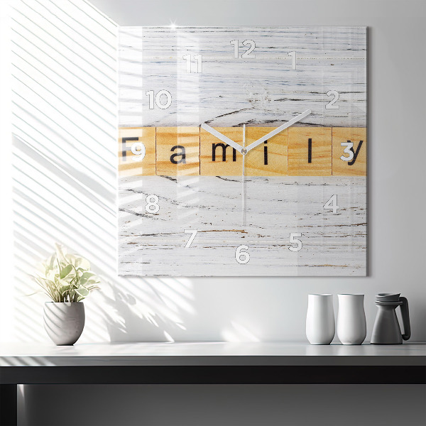 Square wall clock Family