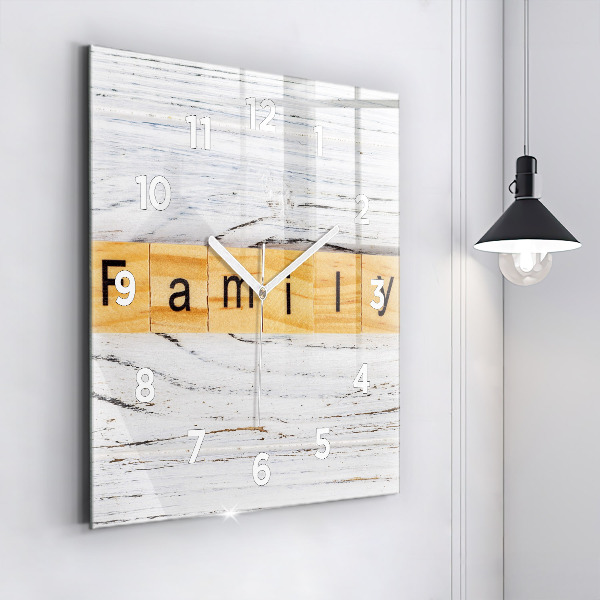 Square wall clock Family
