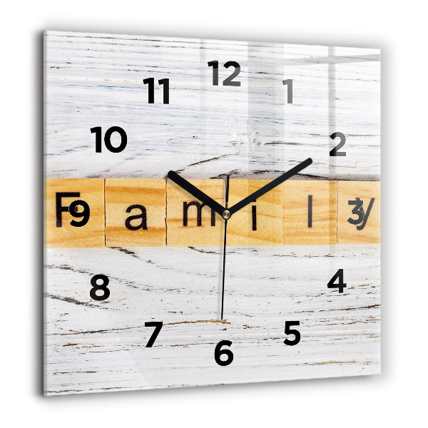 Square wall clock Family