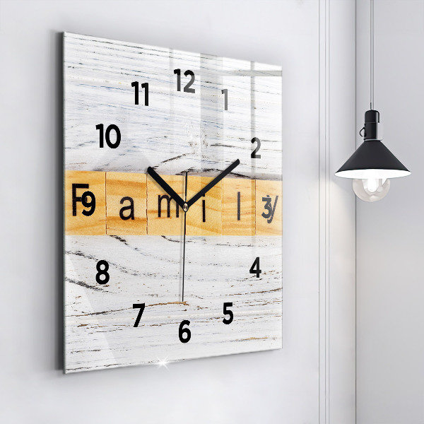 Square wall clock Family