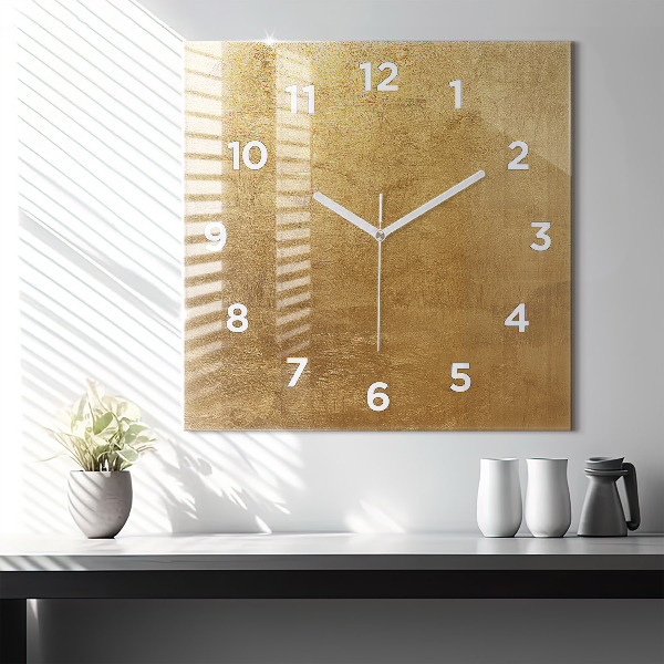 Square wall clock Decorative canvas