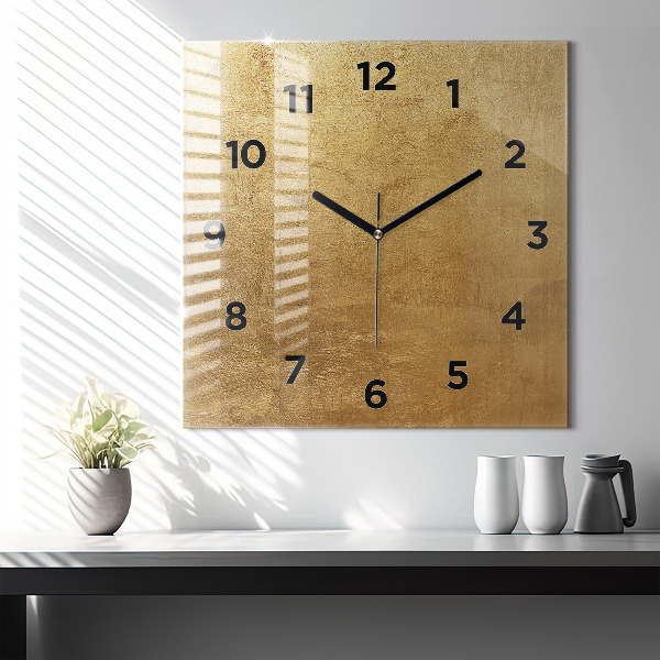 Square wall clock Decorative canvas