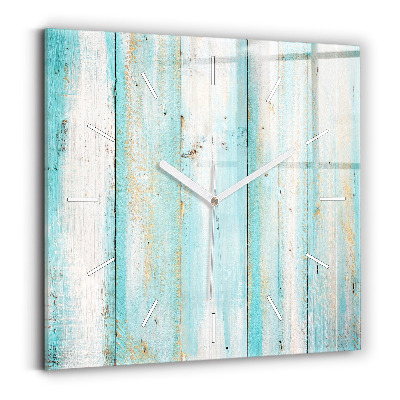 Square wall clock Blue boards