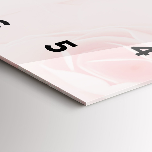 Square wall clock Blooming roses