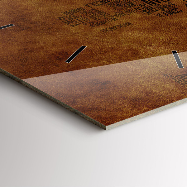 Square wall clock Map and country names