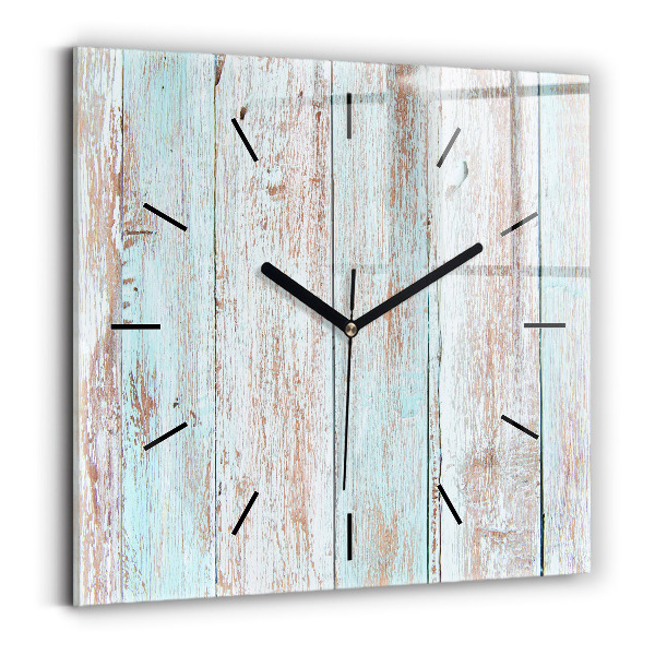 Square wall clock Pastel Wood