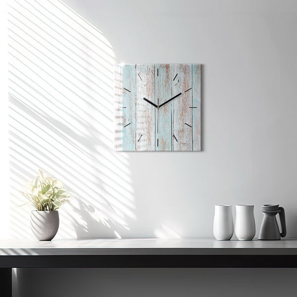 Square wall clock Pastel Wood