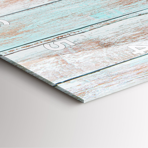 Square wall clock Pastel Wood