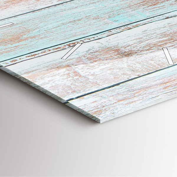 Square wall clock Pastel Wood