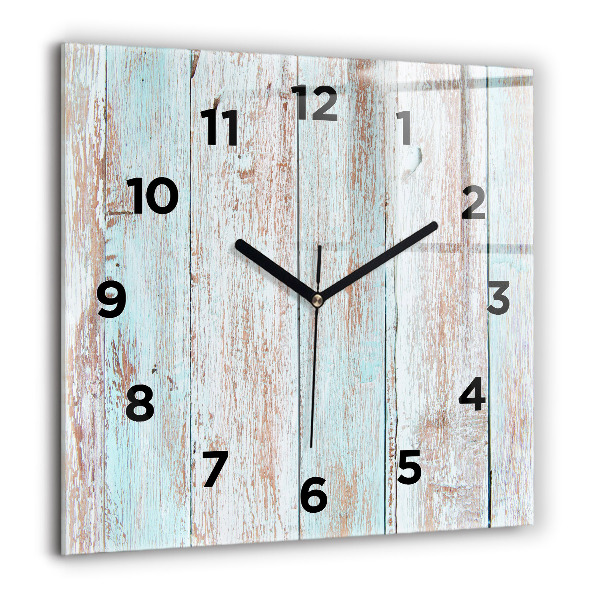 Square wall clock Pastel Wood