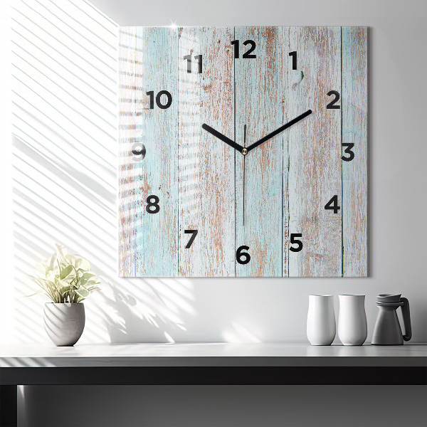 Square wall clock Pastel Wood