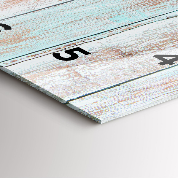 Square wall clock Pastel Wood