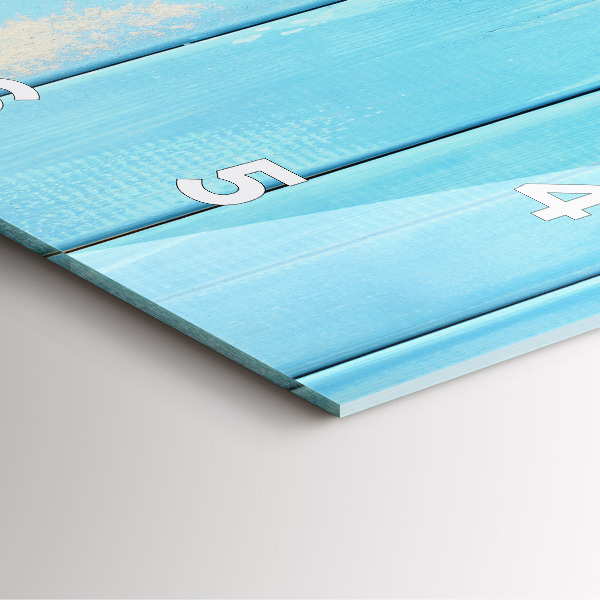 Square wall clock Beach accessories and boards