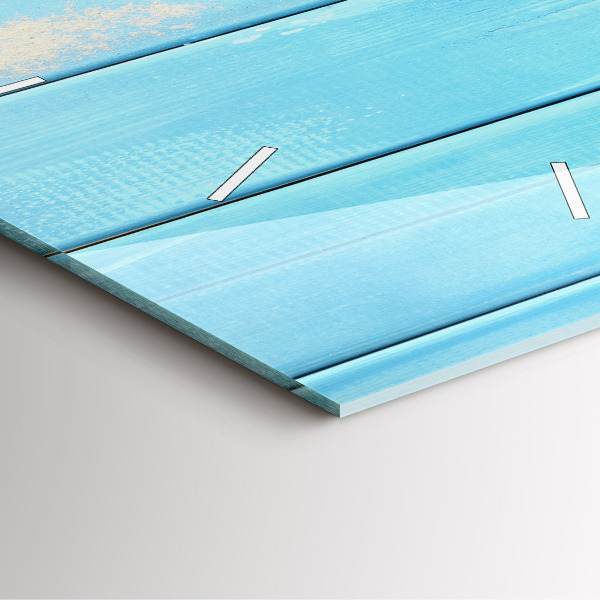 Square wall clock Beach accessories and boards