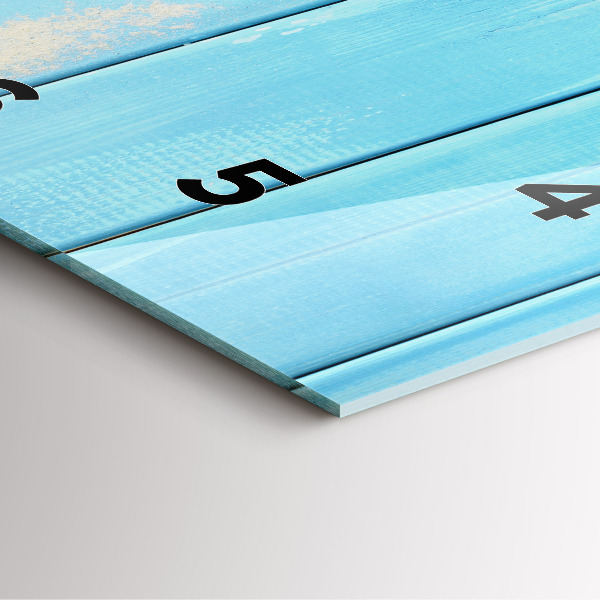 Square wall clock Beach accessories and boards