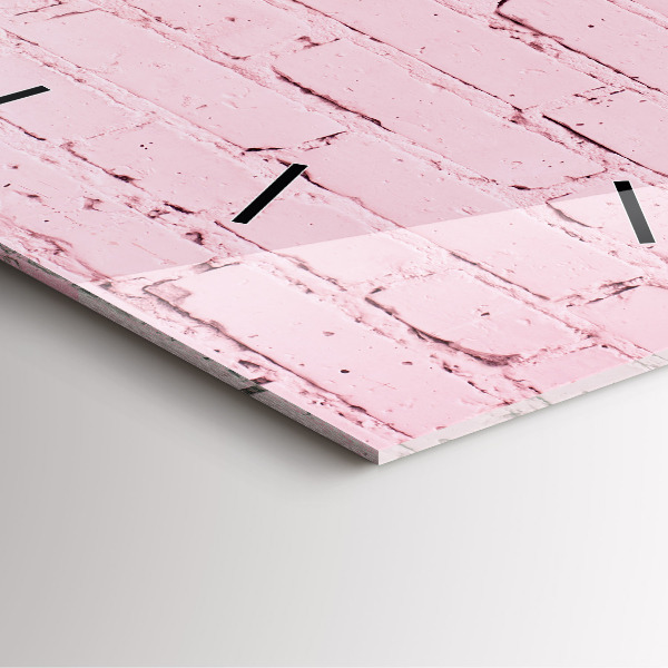 Square wall clock Brick wall