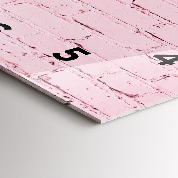 Square wall clock Brick wall